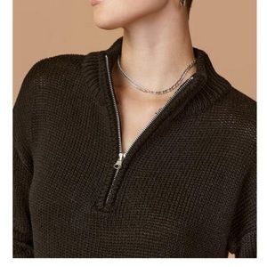 Quarter Zip Pullover Sweater